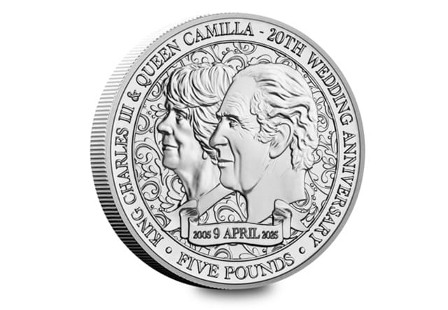 Charles And Camilla BU £5 (Falklands) Rev