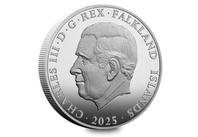 Charles And Camilla Silver £5 (Falklands) Obv