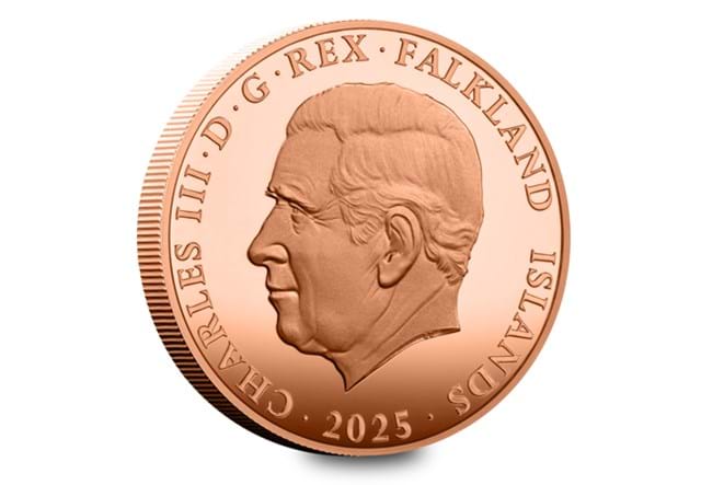 Charles And Camilla Gold £5 (Falklands) Obv