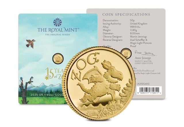 2025 UK Zog BU Silver Gold 50P Product Images 12