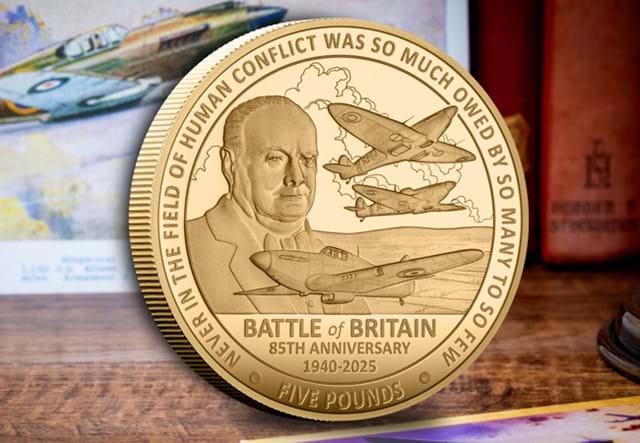Battle Of Britain Gold £5 (Jersey) Lifestyle 02