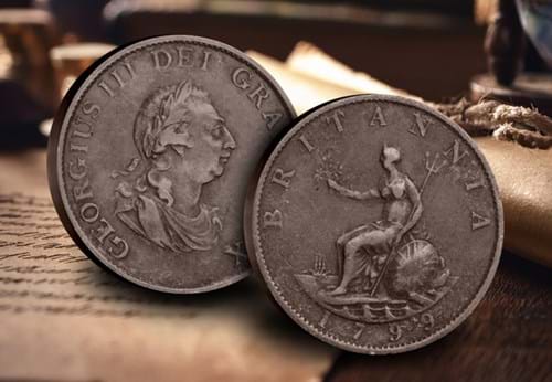 George III Halfpenny Lifestyle 02