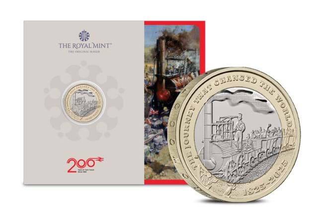 2025 UK 200 Years Of The Modern Railway BU Coin £2 Product Images 4