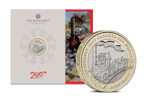 2025 UK 200 Years Of The Modern Railway BU Coin £2 Product Images 4
