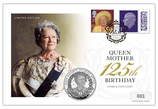 Queen Mother 125Th Birthday Presentation Cover Image 1