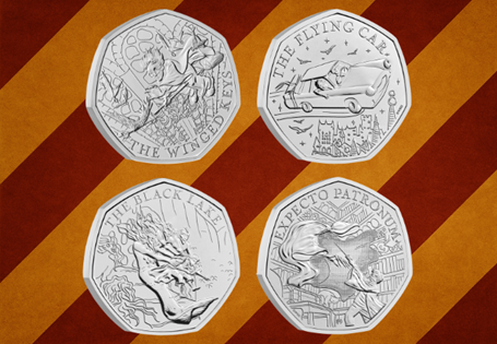 This Harry Potter collection includes the Winged Keys 50p, Black Lake 50p, Flying Car 50p and Patronus 50p. Each is struck to a Brilliant Uncirculated quality and protectively encapsulated.