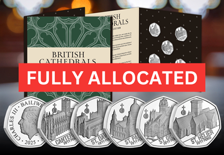 Introducing the 2025 British Cathedrals 50p Collection. Featuring FIVE Brilliant Uncirculated 50p Coins