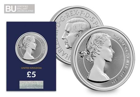 This coin features a remastered version of Mary Gillick's iconic youthful portrait of Queen Elizabeth II. It is struck to a Brilliant Uncirculated quality and protectively encapsulated.