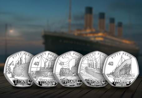 Officially released to mark 40 years since the discovery of the Titanic, the BRAND NEW Titanic Silver Proof 50p Coin Collection has been designed honour one of the world's most famous stories.