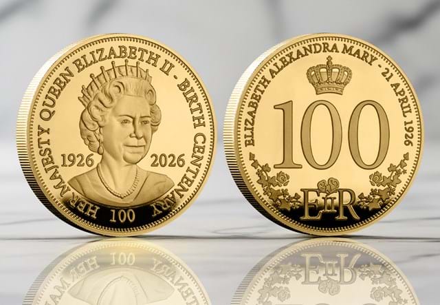 QEII Centenary Commemorative OBV REV On Marble