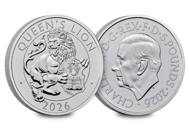 Change Checker 2026 Tudor Beasts Queens Lion BU £5 Launch Images DN 1