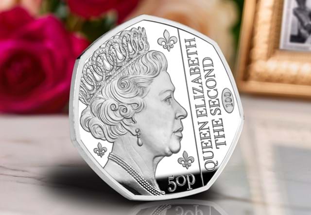 2026 QEII 100 Silver Single 50P Lifestyle 01