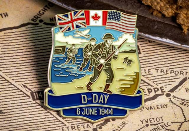 D Day Pin Badge Lifestyle 02