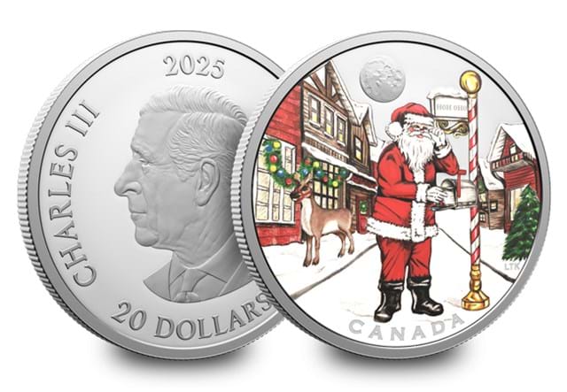 Canada 2025 Dear Santa Black Light Fine Silver Coin CL 1