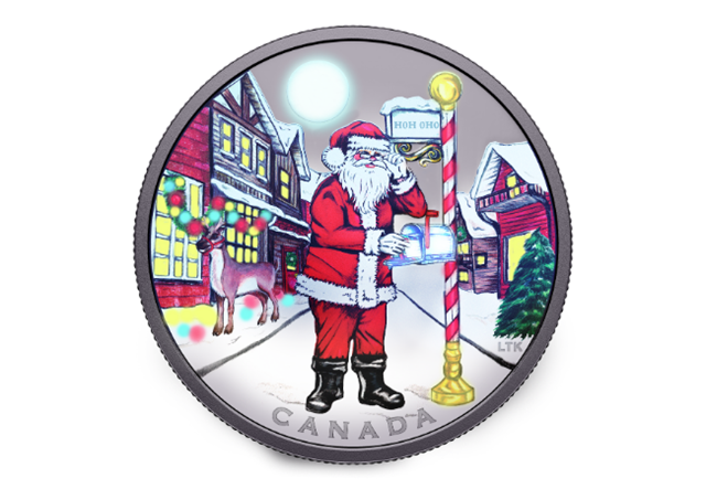 Dear Santa Canada 2025 Black Light Coin