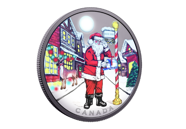 Dear Santa Canada 2025 Black Light Coin 2