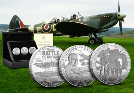 Mark the 85th anniversary of the Battle of Britain with a rare three-coin Silver Proof set - limited to just 995 worldwide. A timeless tribute to courage, legacy, and British resilience.