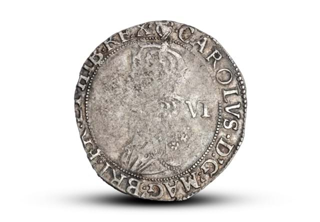 Charles I Sixpence Obverse