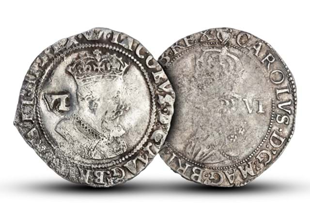 Charles James I Sixpence All OBV
