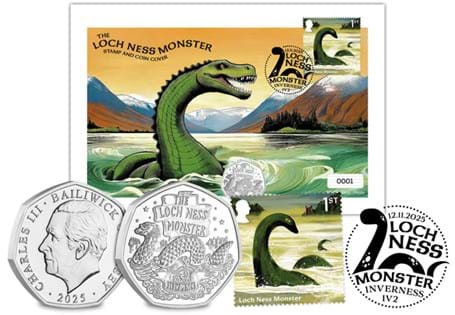 As rare as Nessie herself, ONLY 1,162 collectors can own the Official Loch Ness Monster 50p Coin Cover - featuring the WORLD'S FIRST Loch Ness Monster 50p Coin and a NEW Royal Mail 1st Class Stamp. 
