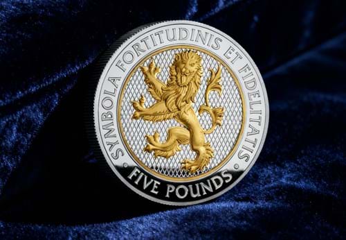 Lion Of England On Velvet Rev