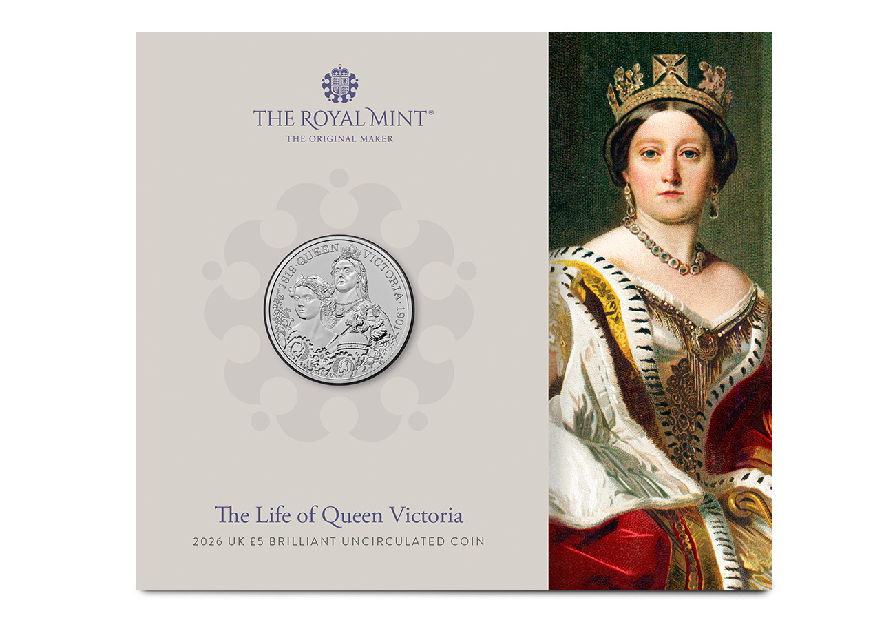 Official UK 2026 The Life of Queen Victoria BU £5 Pack