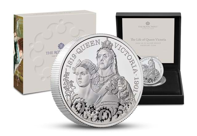TWC Silver Piedfort UK 2025 Queen Victoria's 125Th REV BOX And CARTON