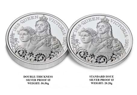 This UK 2026 dated £5 Silver Piedfort coin has been issued by The Royal Mint to mark 125 years since the death of Queen Victoria. Comes in official Royal Mint packaging.