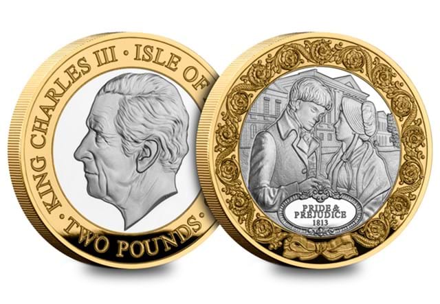 Jane Austen Silver £2 Set Pride & Prejudice OBV REV