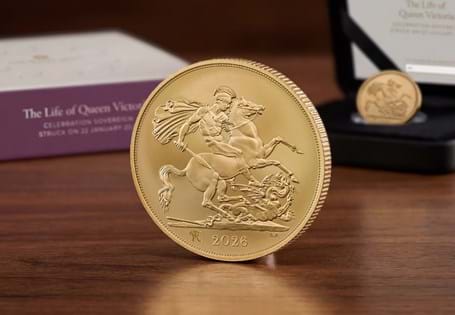This Gold Proof Sovereign issued by the Royal Mint has been struck on the 125th anniversary of Queen Victoria's death - the 22nd of January 2026. Comes in official Royal Mint packaging.