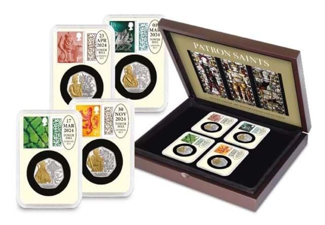 Dn Patron Saints Silver Proof 50P Postmarked Collection Product Images 7