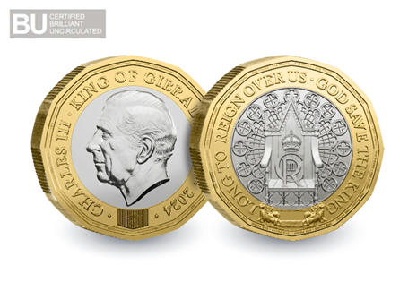 This is the first 12-sided £1 coin issued in Gibraltar. Struck to a Brilliant Uncirculated quality and encapsulated in official Change Checker packaging.