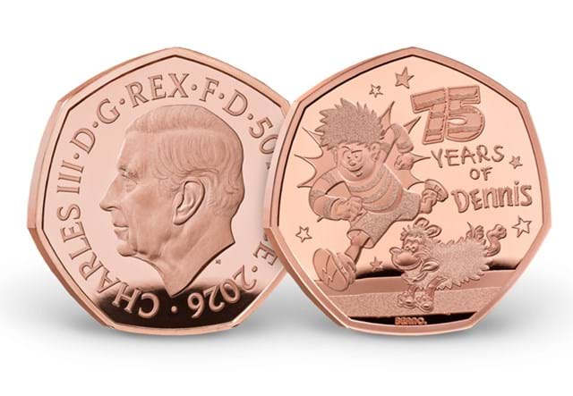 2026 UK Dennis The Menace 50P Images AT 8