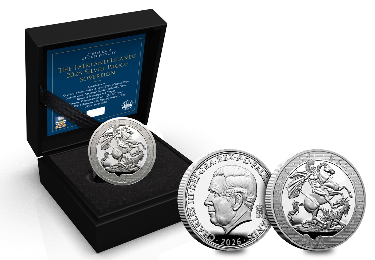 2026 Falklands Silver Proof Sovereign