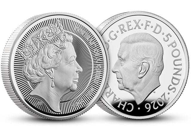 Portraits Of QEII JC Silver Piedfort Images JG 1
