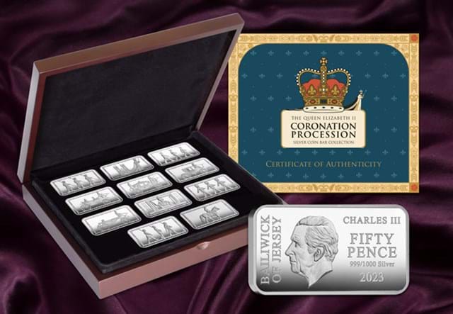 QEII Coronation Procession Silver Coin Bar Collection Product Image 650 X 450Px 2