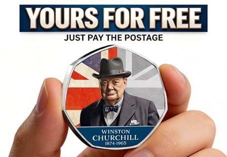 The Sir Winston Churchill Commemorative has been issued to
honour the legacy of history's greatest Briton.