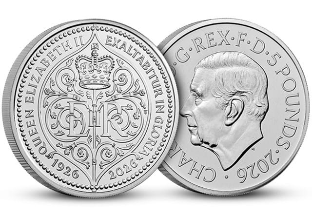 QEII 100 £5 Coin BU Completer OBV REV JG 1