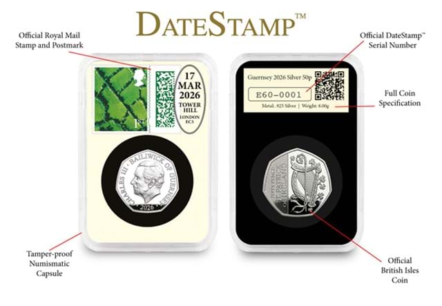 UK 2026 Silver 50P Datestamp St Patrick Patron Saints Everslab Product Page Images AT V2 4 (1)