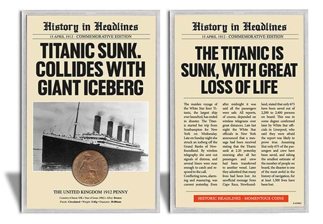 Titanic Headliens Frame OBV REV