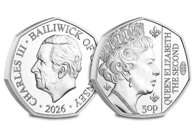 Queen Elizabeth II Centenary 50p DateStamp