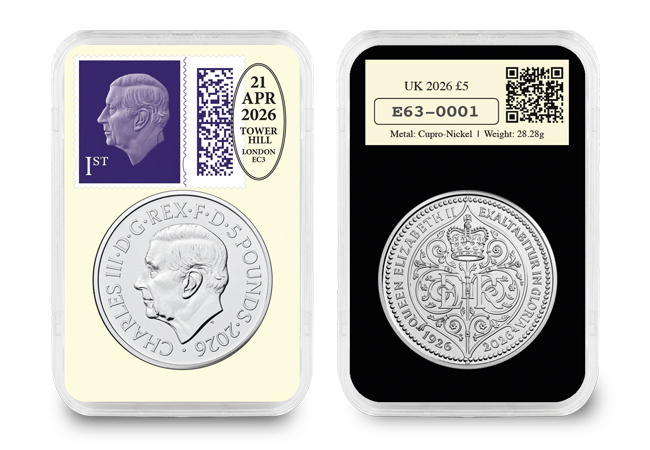 Queen Elizabeth II Centenary £5 DateStamp