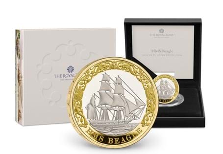 This Silver Proof UK £2 Coin marks the 200th anniversary of the ships first voyage, featuring the famous vessel surrounded by animals. Comes in official Royal Mint packaging. Edition Limit just 2,000