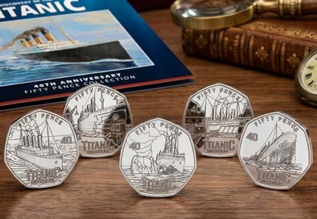 Officially released to mark 40 years since the discovery of the Titanic, the Titanic 50p Coin Collection has been designed honour one of the world's most famous stories.