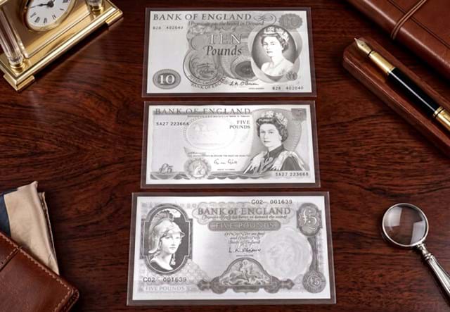 Silver Banknote Trio