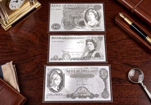 Silver Banknote Trio