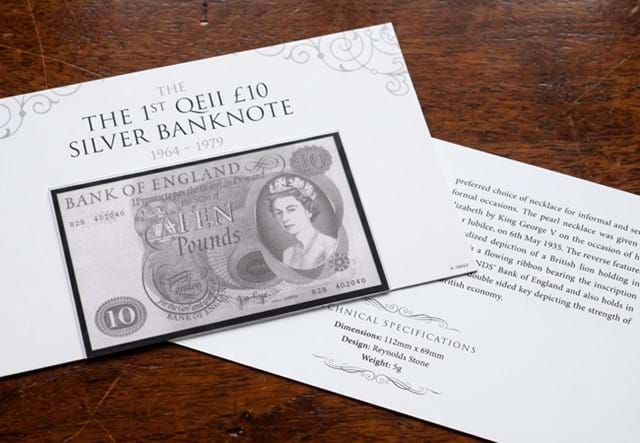Silver £10 Note