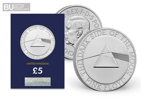 This official £5 coin celebrates the iconic British band - Pink Floyd. It is struck to a Brilliant Uncirculated quality and arrives protectively encapsulated.