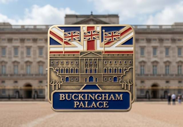 Buckingham Palace Badge In Front Of Buckingham Palace 2 1300X900