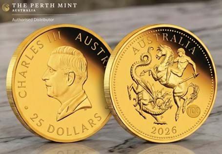 The 2026 Australian Sovereign, produced by The Perth Mint, has been struck from 7.98g of 22ct gold. Limited to just 1,250 worldwide.